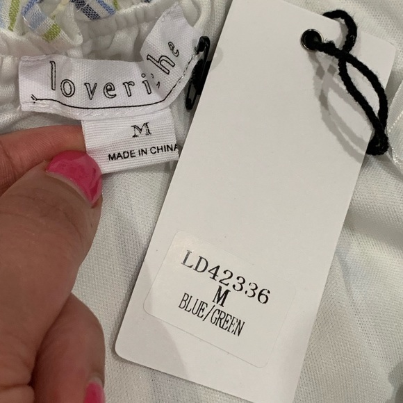 🆕 LOVERICHE Shift Dress Women’s MEDIUM Striped - Picture 4 of 4